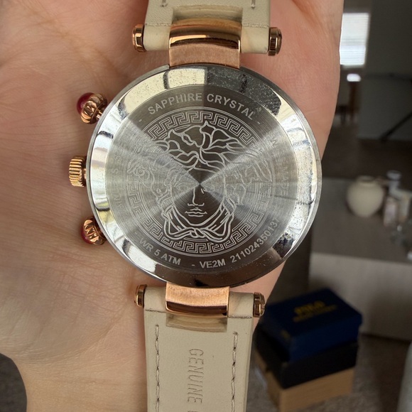 Versace Women’s Revive Rose Gold Chronograph Watch - Picture 3 of 7